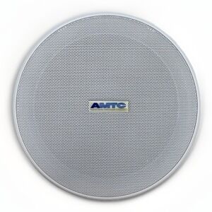 AMTC EQ-SPKR6W 6" In Ceiling Recess-Mount 70V 10W PA Commercial Speaker White